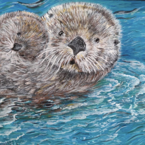 Sea Otters Print